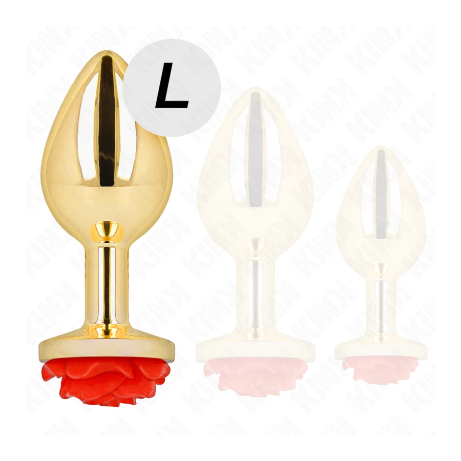 KINK - PLUG ANAL OR ROSE ROUGE TAILLE L